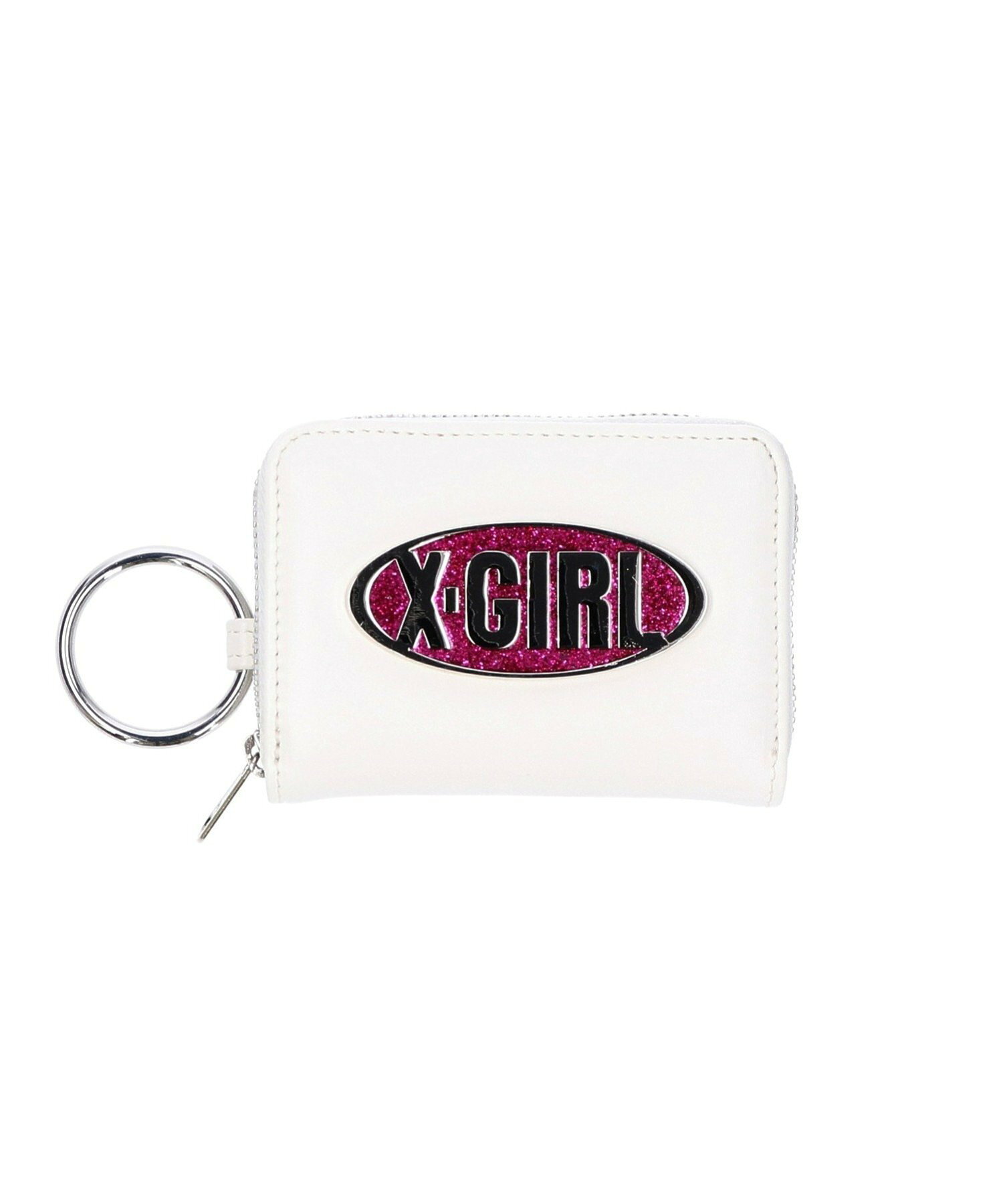 GLITTER OVAL LOGO COIN AND CARD CASE コインケース カードケース  X-girl 